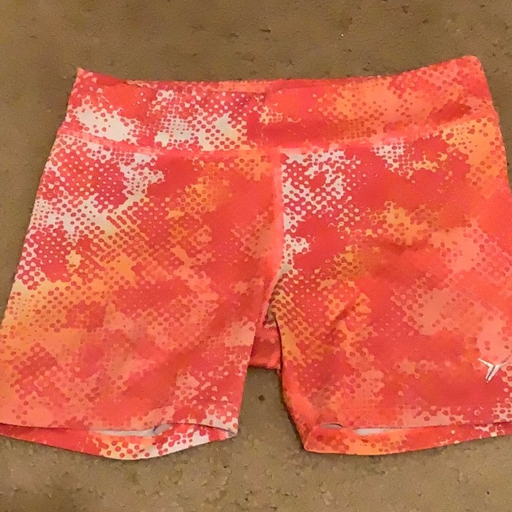 Orange cheer spandex